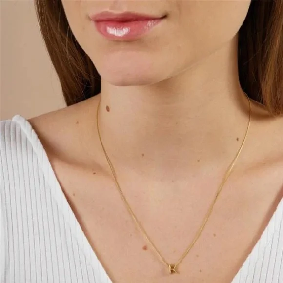 Letter Necklace, R - Picture 2 of 2